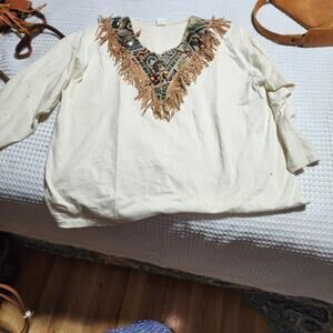 WESTERN WOMENS SZ ONE SIZE FITS ALL WESTERN WEAR LONG SLEEVE SHIRT TOP